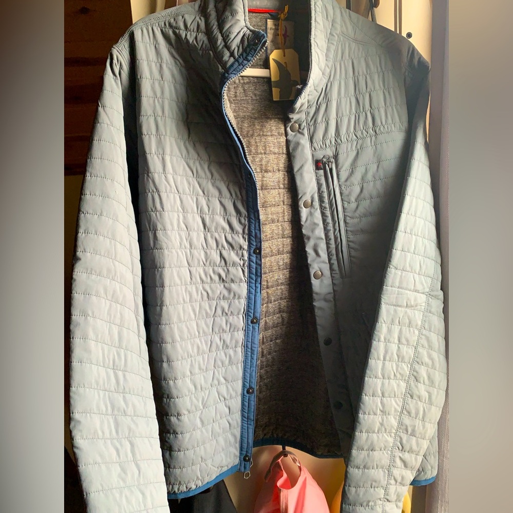 Brand NWT button up light men’s jacket relwen